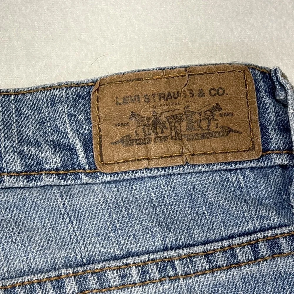Levis 515 Womens Jeans 8L 31x33 Boot Cut Light Wash‎ Faded Barn Chore Hipster